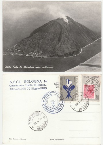 Stromboli visto dall aereo - stromboli, dall'aereo