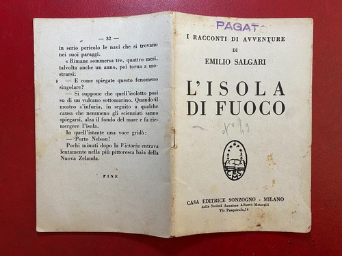 Emilio salgari isola di - salgari, l'isola